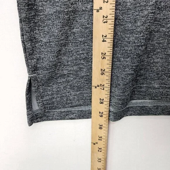 Reebok Men’s Large Long Sleeve Pullover Quarter Zip Training Sweatshirt Gray - Picture 6 of 13